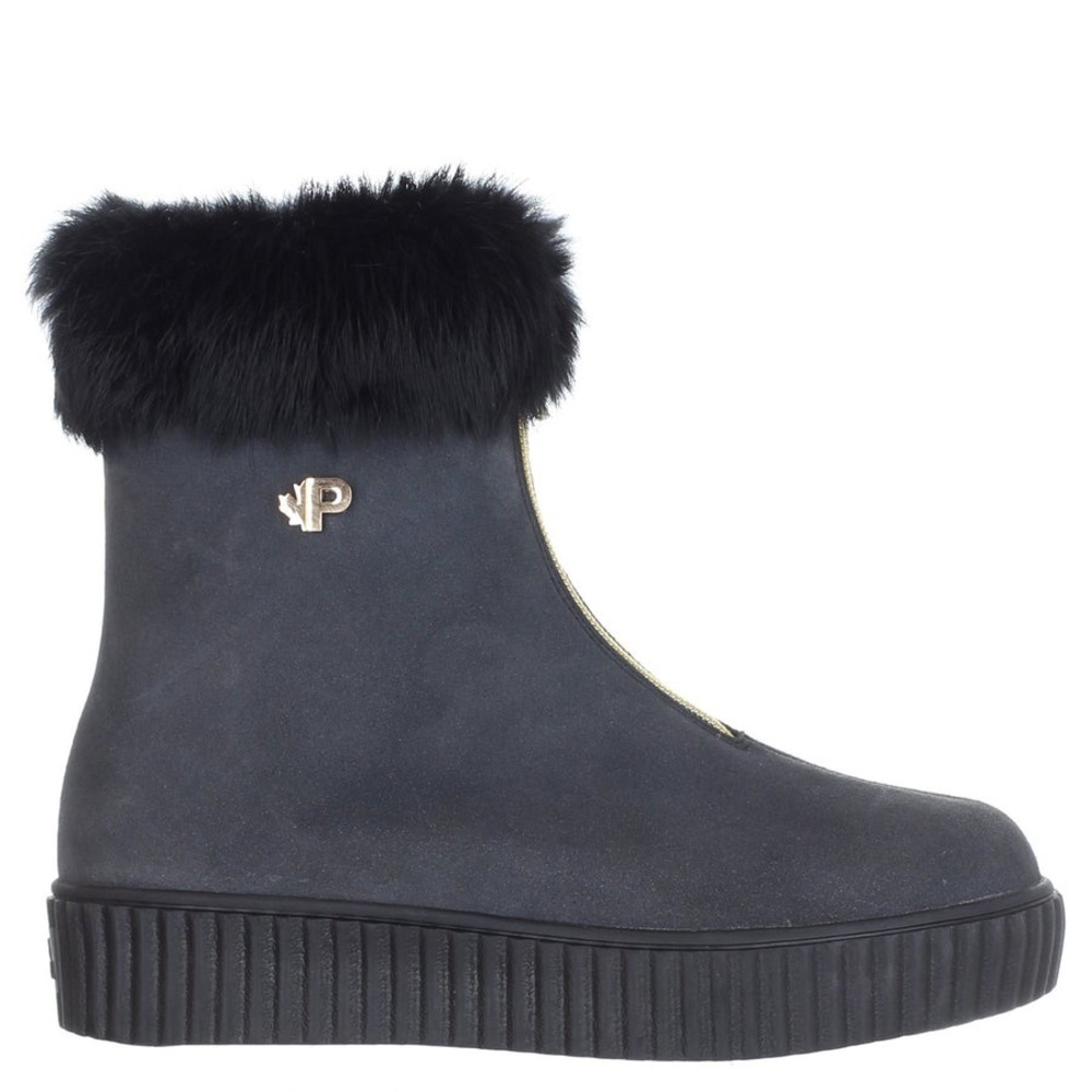 pajar celina ankle grey boots with Authentic shearling size 11